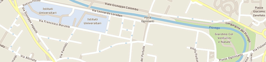 Mappa della impresa centro sociale portello a PADOVA
