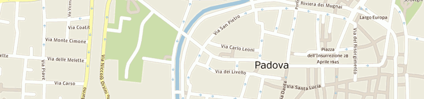 Mappa della impresa alberghi plaza hotel ristorante a PADOVA