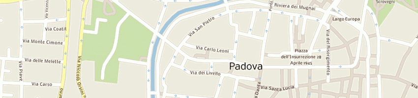 Mappa della impresa acomm srl a PADOVA