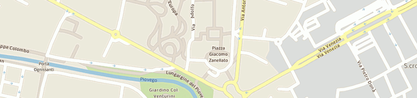 Mappa della impresa labo europa filiale per le farmacie italiane srl a PADOVA