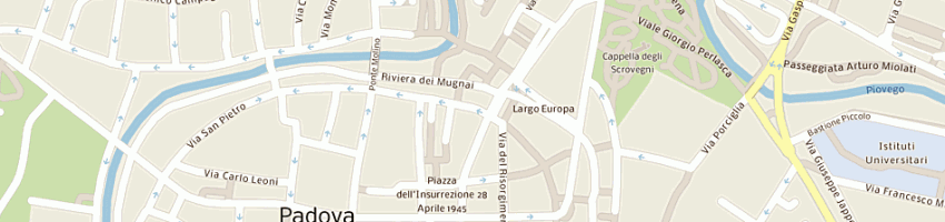 Mappa della impresa salone rossella sas di borina rossella a PADOVA