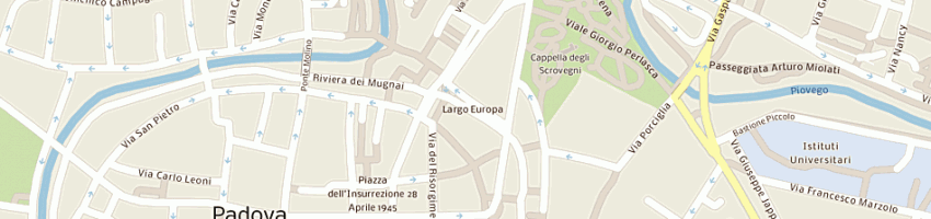 Mappa della impresa ristorante zaramella a PADOVA