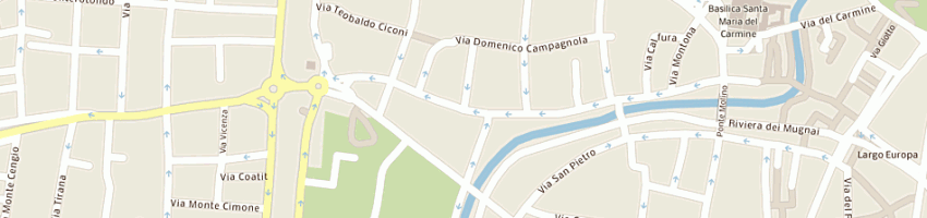 Mappa della impresa ferramenta savonarola di bertocco ivan a PADOVA