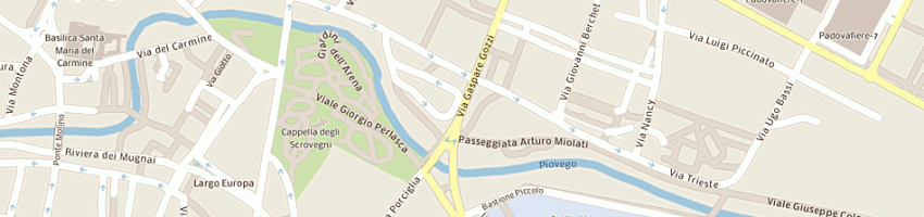 Mappa della impresa flli rossi (srl) a PADOVA