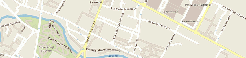 Mappa della impresa aci automobile club d'italia - ufficio provinciale a PADOVA