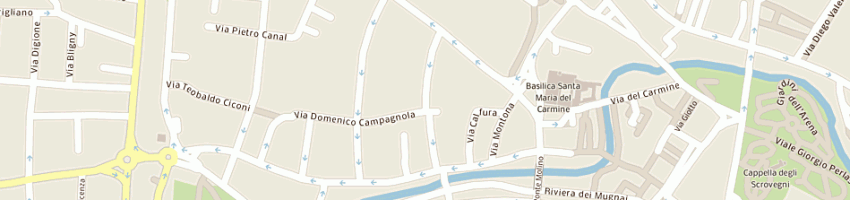 Mappa della impresa mantovano francesco a PADOVA
