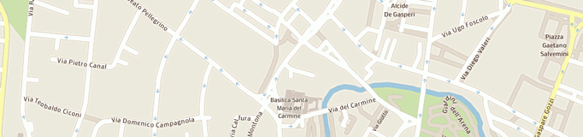 Mappa della impresa chiesa cattolica parrocchiale del carmine a PADOVA