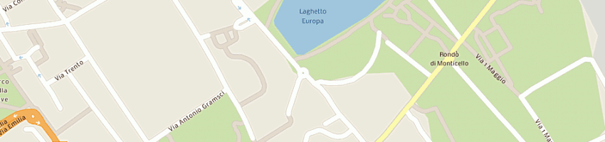 Mappa della impresa pizzeria il caffe' della piazza a SAN DONATO MILANESE