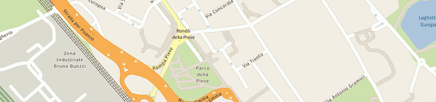 Mappa della impresa associazione la terza eta' a SAN DONATO MILANESE