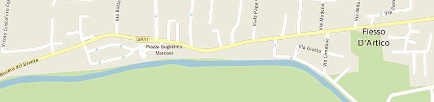 Mappa della impresa minimarket riviera snc di agostini nicola e c a FIESSO D ARTICO