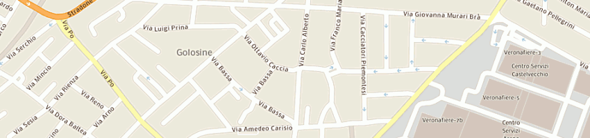 Mappa della impresa pizzeria trattoria bar zaffiro a VERONA