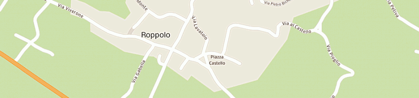 Mappa della impresa ristorante del castello di perrone l, kaloianova m e c - sas a ROPPOLO