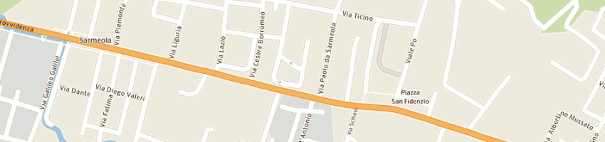 Mappa della impresa essepi di gianluigi strada e c (sas) a RUBANO