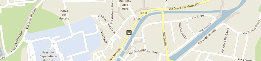 Mappa della impresa trattora pizzeria al cristo srl a DOLO