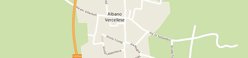 Mappa della impresa vering di venezian fidelmo a ALBANO VERCELLESE
