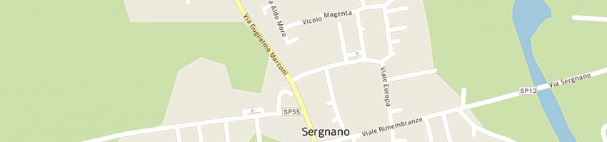 Mappa della impresa bergamaschi sabrina e silvia snc a SERGNANO