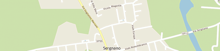 Mappa della impresa nicoli roberto a SERGNANO