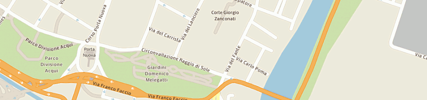 Mappa della impresa borgo roma camarotto srl a VERONA