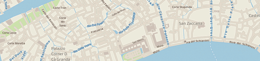 Mappa della impresa caffe' quadri a VENEZIA