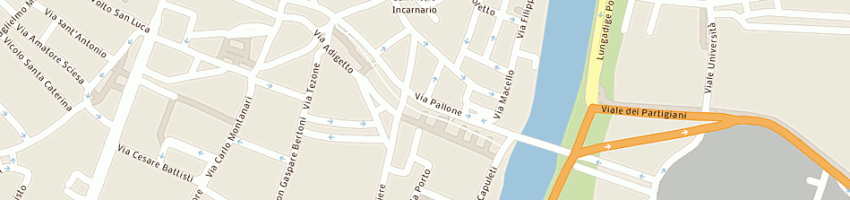 Mappa della impresa ristorante venezian di giacometti attilio e co snc a VERONA