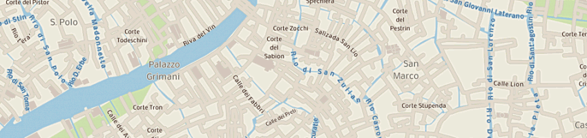 Mappa della impresa boutique della maschera snc di doriana vianello e simonetta schiavini a VENEZIA