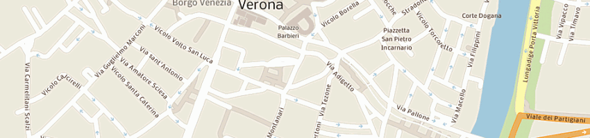 Mappa della impresa agenzia ippica di alberto monti- piazza cittadella n 4 - a VERONA