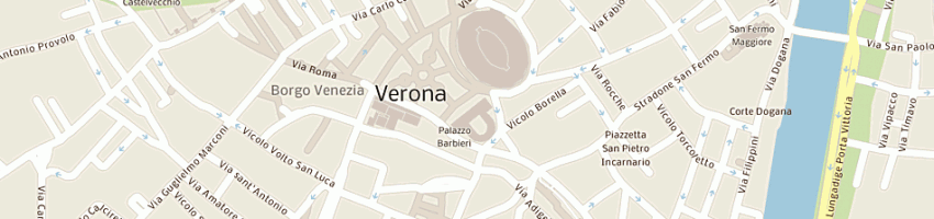 Mappa della impresa verona per l'arena fondazione di diritto privato a VERONA
