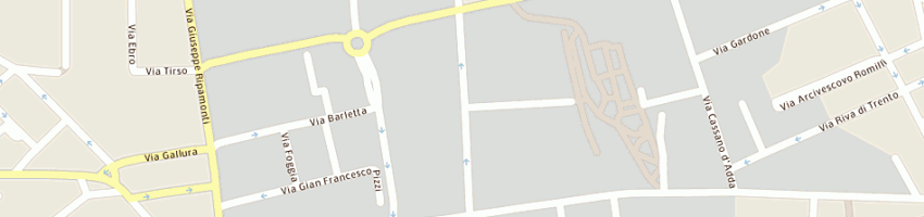 Mappa della impresa autofficina varrato daniele a MILANO