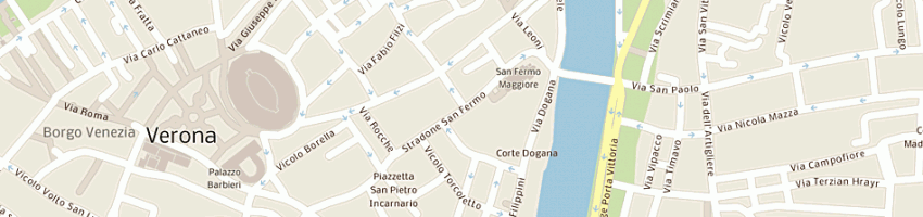 Mappa della impresa ristorante veronese per famiglie a VERONA