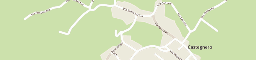 Mappa della impresa dalla valle dino a CASTEGNERO