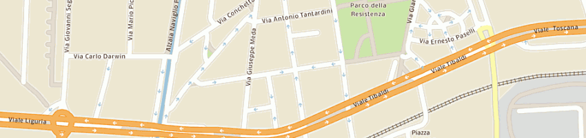 Mappa della impresa arielli gabriele a MILANO