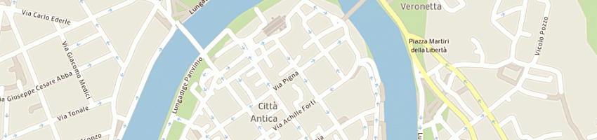 Mappa della impresa casa della giovane dell'associazione cattolica internazional a VERONA