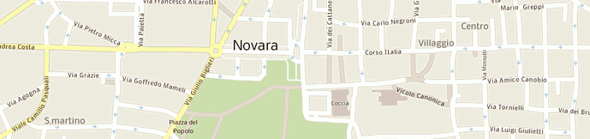 Mappa della impresa cral poste-sezione di novara a NOVARA