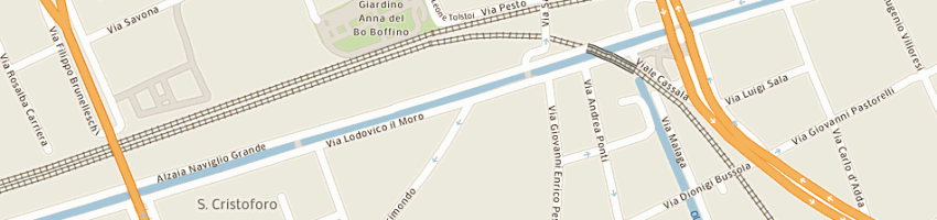 Mappa della impresa paros sas a MILANO