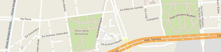 Mappa della impresa torresani roberto a MILANO