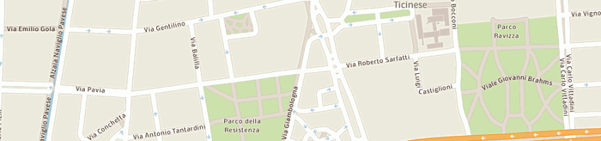 Mappa della impresa bajini giuseppe a MILANO