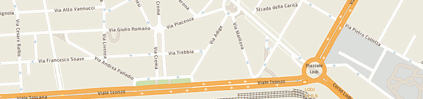 Mappa della impresa caribu' srl a MILANO