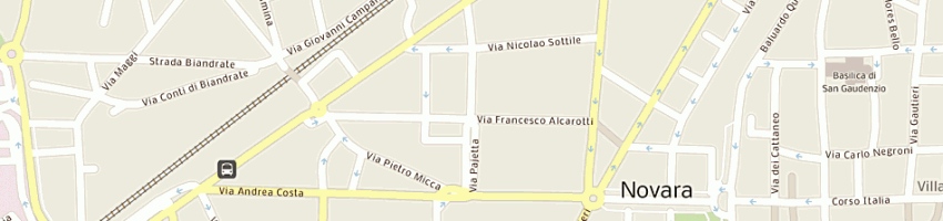 Mappa della impresa pata francesco a NOVARA