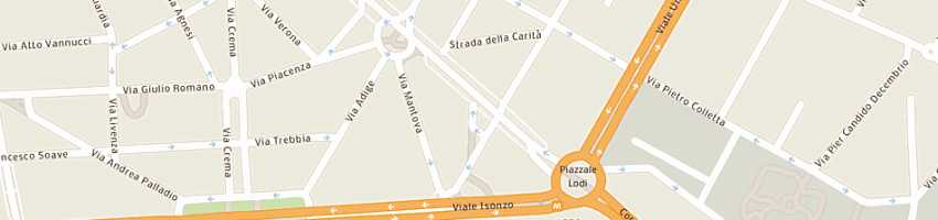 Mappa della impresa rika italia srl a MILANO