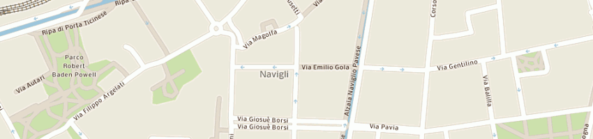 Mappa della impresa la latteria del naviglio sas di curato luigi e c a MILANO