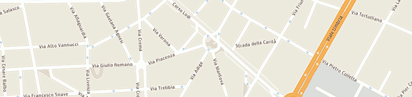 Mappa della impresa perini daniela a MILANO