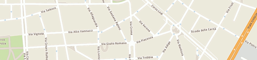 Mappa della impresa amabile gianandrea a MILANO