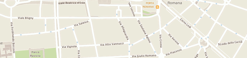 Mappa della impresa ganci argenterie di giovanni morandino a MILANO