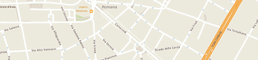 Mappa della impresa sn moto srl a MILANO