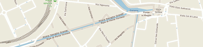 Mappa della impresa naviglio piu' di stefania montagna e c sas a MILANO