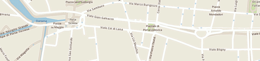 Mappa della impresa lini piero giuseppe a MILANO