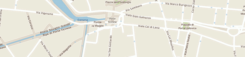 Mappa della impresa navigli parking di foca' giuseppe a MILANO