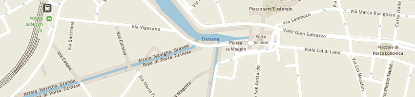 Mappa della impresa consulenze amministrative sas di pizzorni vincenzo e c a MILANO