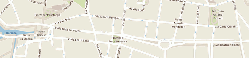 Mappa della impresa ballantyne cashmere srl a MILANO