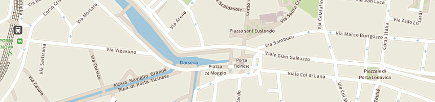 Mappa della impresa macelleria ticinese (snc) a MILANO